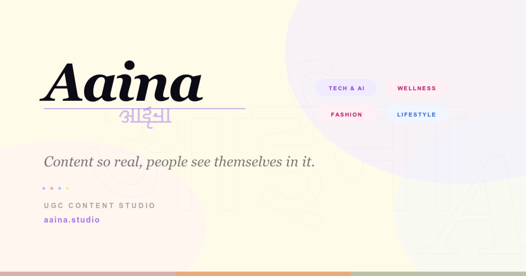 Aaina brand poster